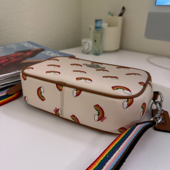 coach Mini Jamie Camera Bag With Rainbow Print cj647 - Picture 5 of 8